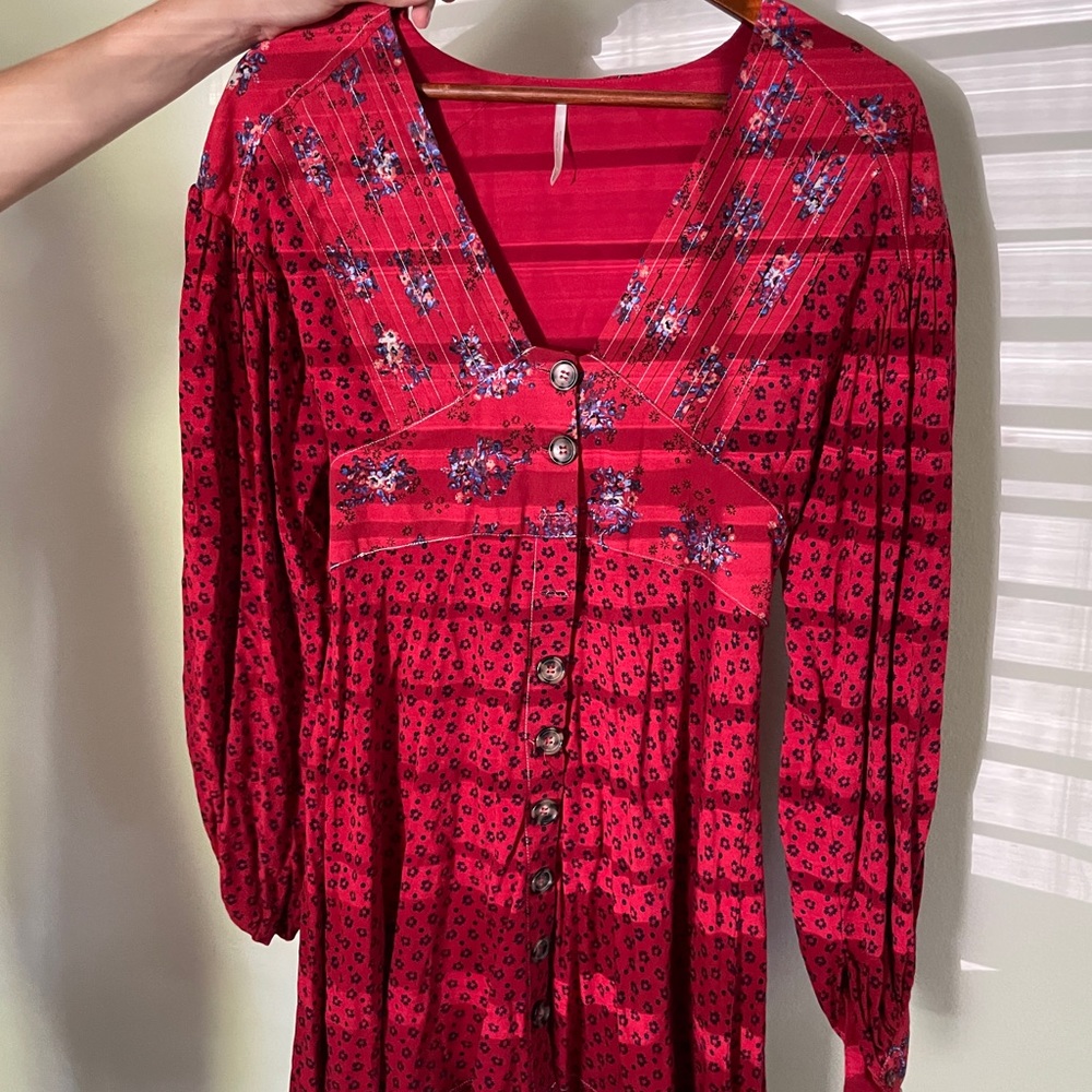 Free people dress! Great dress to transition between seasons!